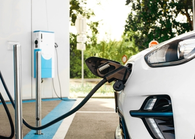 Image of electric vehicle charging 